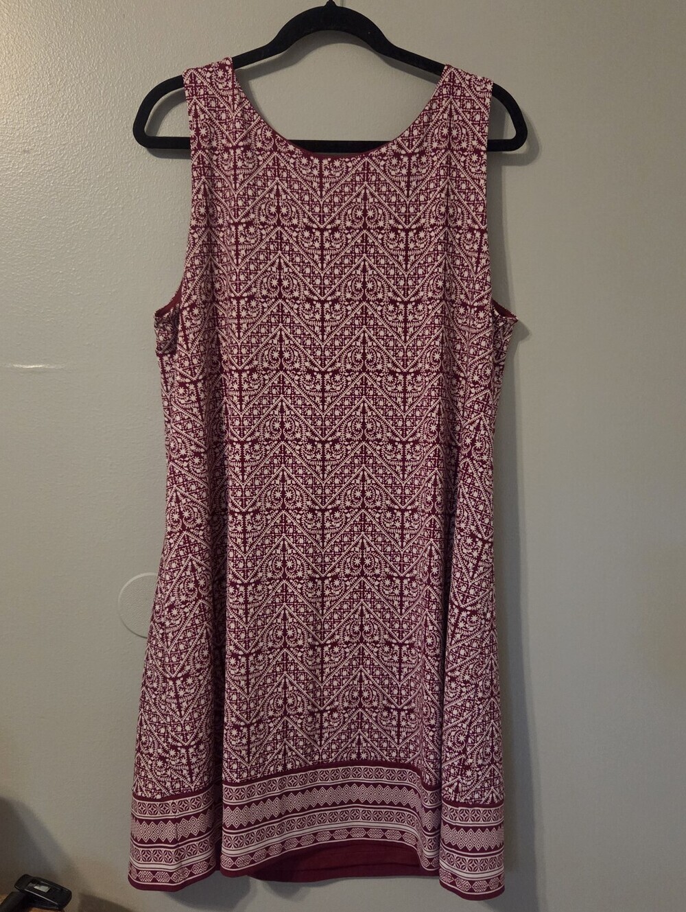 Magnolia Grace Womens Aliana Knit Casual Dress Red NWT - Picture 3 of 8